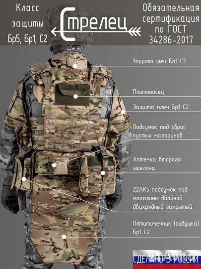 Бронежилет Стрелец 24 Сертифицированный d1962