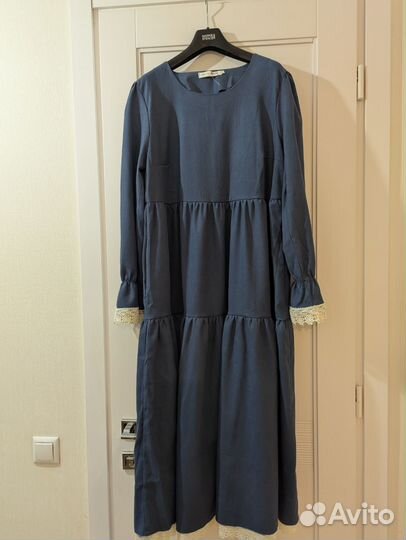 Платье повседневное вельвет оверсайз 52