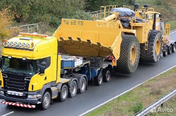 Негабаритные перевозки груза тралом по России