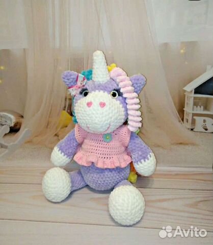 Плюшевая единорожка