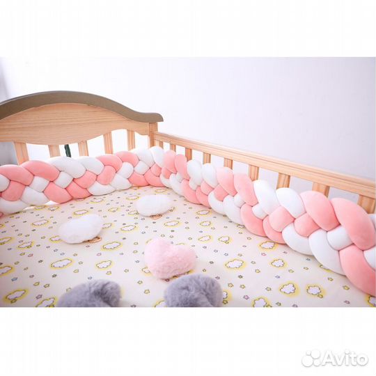 Бортик коса 2 м из 4х прядей- новый