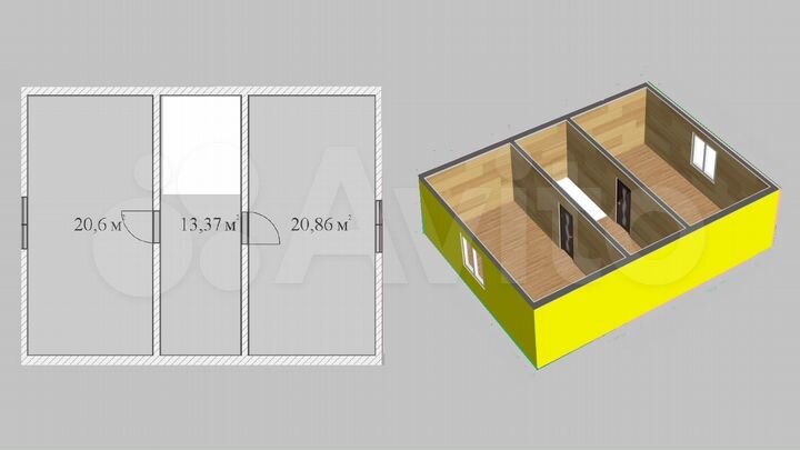 Дом 106,6 м² на участке 3,9 сот.