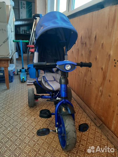 Велосипед коляска с ручкой