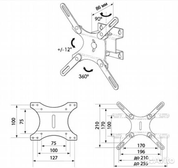 Кронштейн Trone LPS 40-11 /LSD от 15