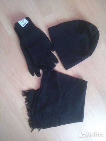 Шапка шарф перчатки для сторожа или охранника