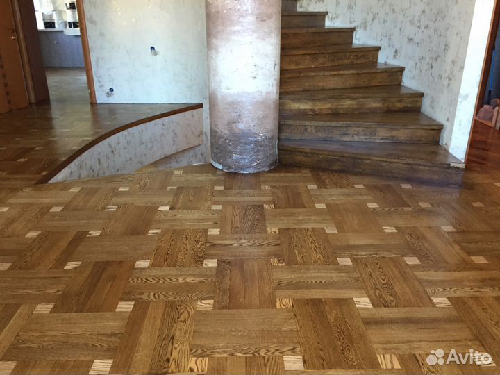 Шлифовка паркета, ремонт паркета