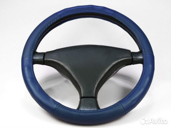 Оплетка для руля трактор M(37-38см) экокожа пер
