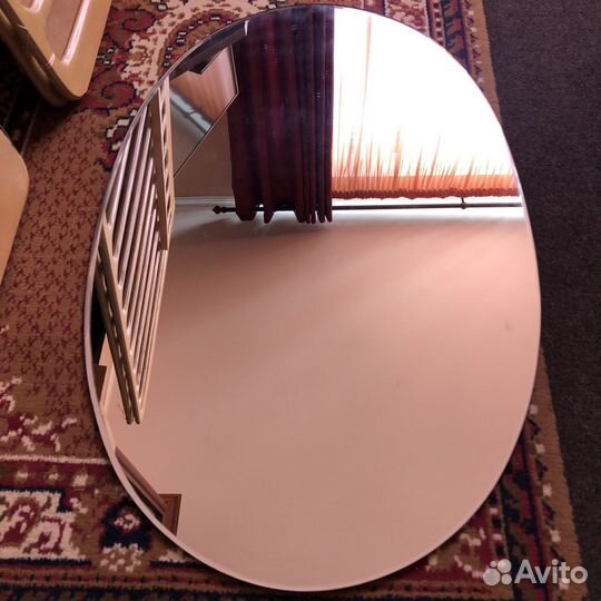 Зеркало настенное овальное СССР 80х50см