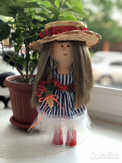 Интерьерная и портретная кукла ручной работы
