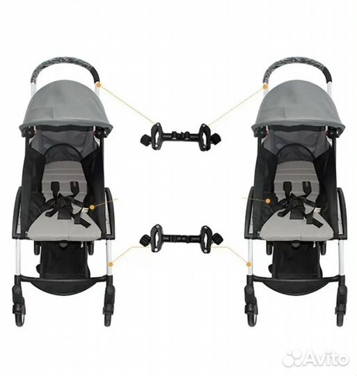 Универсальные соединители колясок для двойни