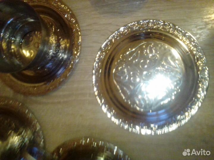Подстаканники и блюдца СССР мнц