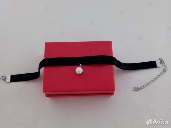 Чокер из натурального жемчуга