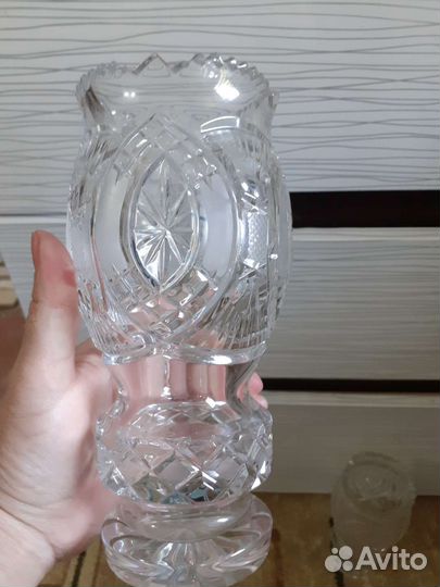 Хрустальная ваза Чехословакия