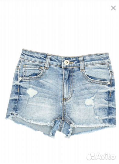 Джинсовые шорты для девочки 128