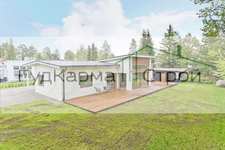 Коттедж 136 м² на участке 10 сот.