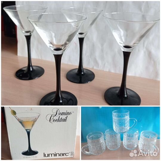 Рюмки, стаканы, фужеры