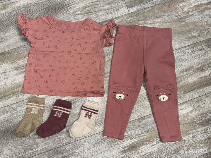 Вещи пакетом для девочки 80