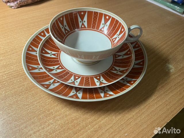 Чашка с блюдцем фарфор