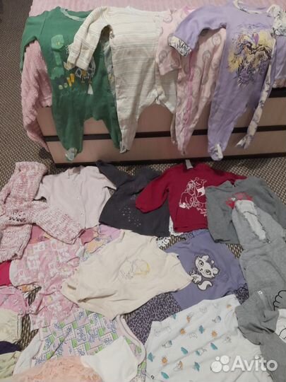 Вещи для девочки пакетом 74-80