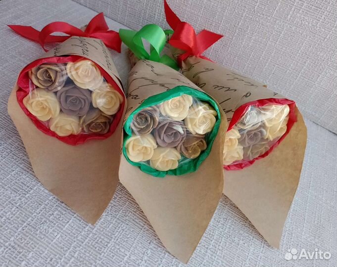 Шоколадные розы букет