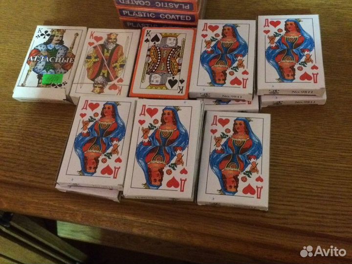 Карты игральные атласные и с пластиковым покрытием