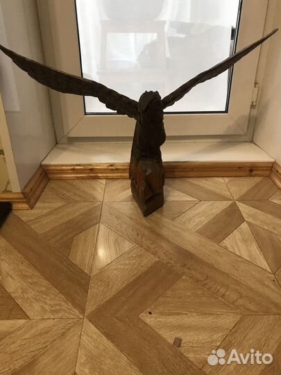 Статуетка СССР орел резной