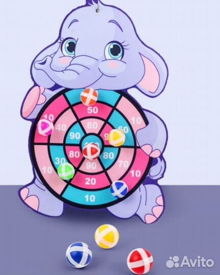 Детский мягкий дартс на липучках /Развивающая игра