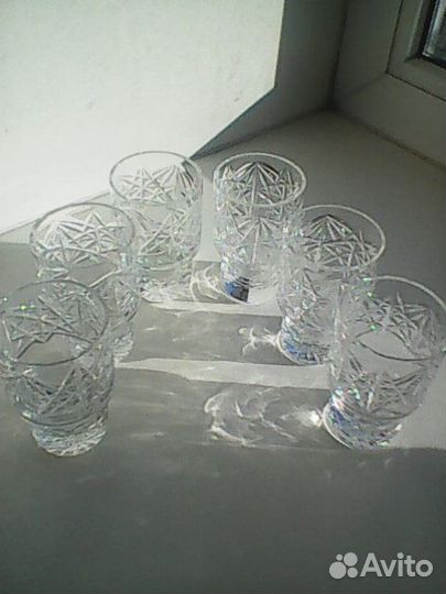 Хрустальные стопки. Штоф