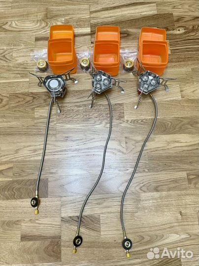 Горелка газовая со шлангом с переходником мощная