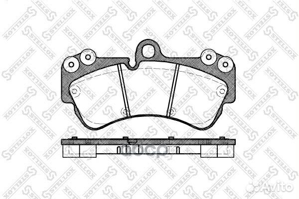 Колодки дисковые п. с антискрип. пл VW Touareg