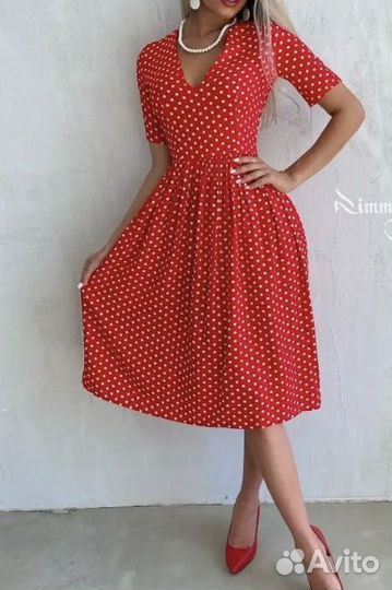 Платье в горох 3 штуки женские