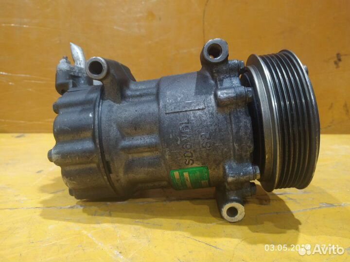 Компрессор кондиционера 9655191580 Peugeot 206/307