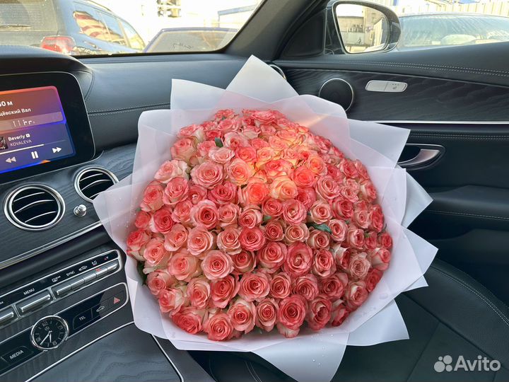 Розы доставка букет роз розы опт 51 роза 101 роза