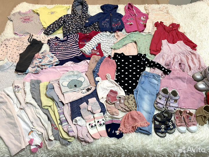 Вещи пакетом на девочку 74