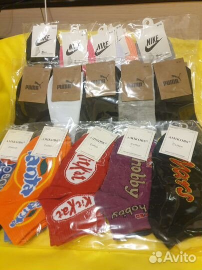 Мужские и женские носки reebok, adidas