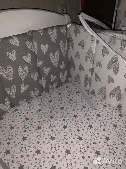 Бортики в детскую кроватку новые