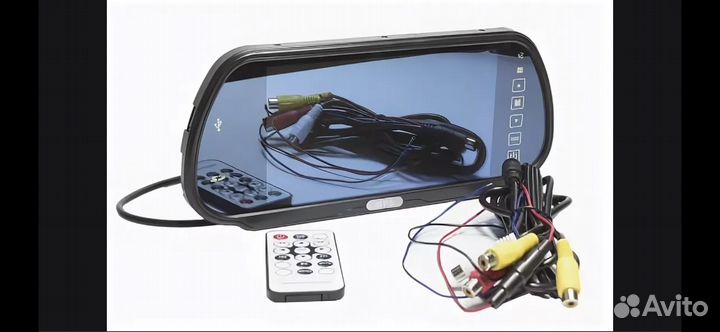 Зереало заднего вида с монитором и камерой