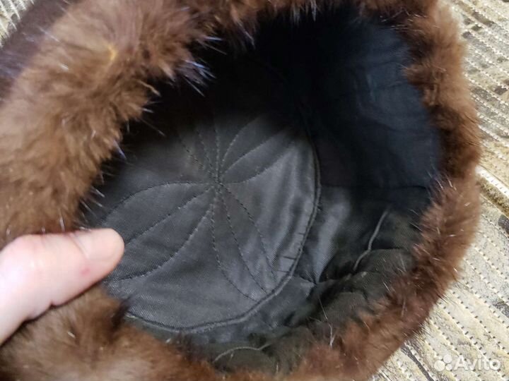 Норковая шапка мужская