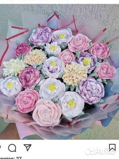 Сладкий букет/Цветы из зефира