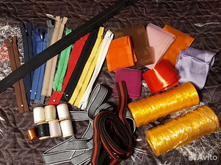 Молнии, нитки, ленты,тесьма для рукоделия