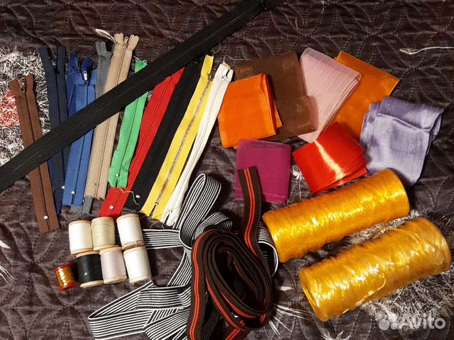 Молнии, нитки, ленты,тесьма для рукоделия