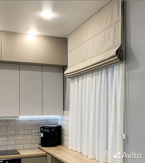 Римская штора + тюль