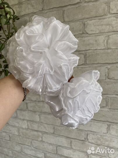 Бант белый 2шт