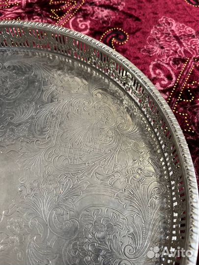 Поднос посеребрение