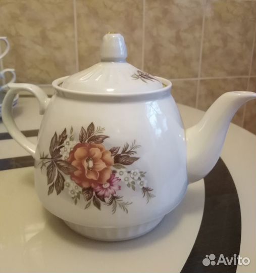 Чайный фарфоровый сервиз,ффз Чайка,СССР,1989 г