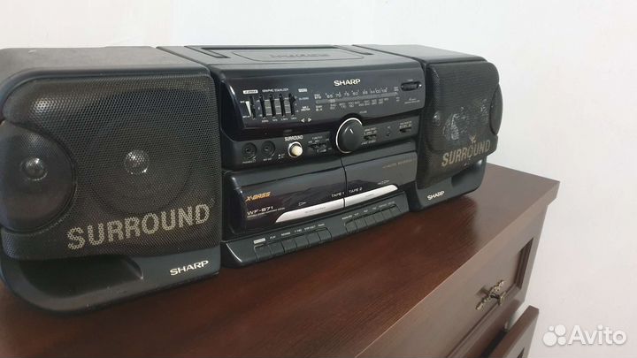 Кассетная магнитола Sharp WF-971T(BK)