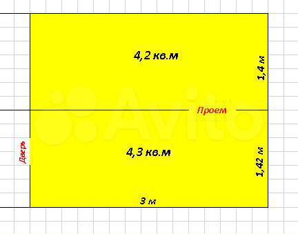 Помещение свободного назначения, 8.5 м²