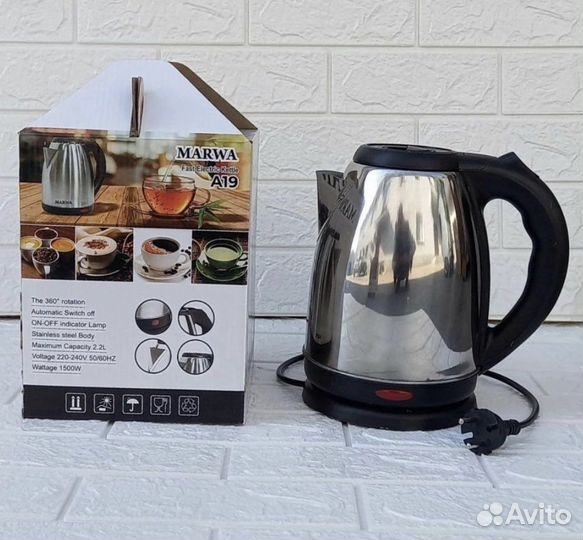 Электрический чайник 2.2 литра marwa оптом