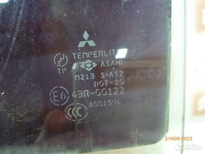 Стекло двери заднее левое Mitsubishi Lancer CS3A