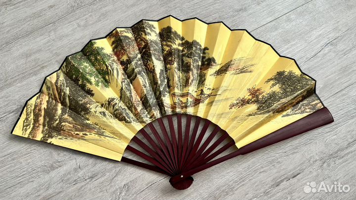 Веер, деревянная ручка